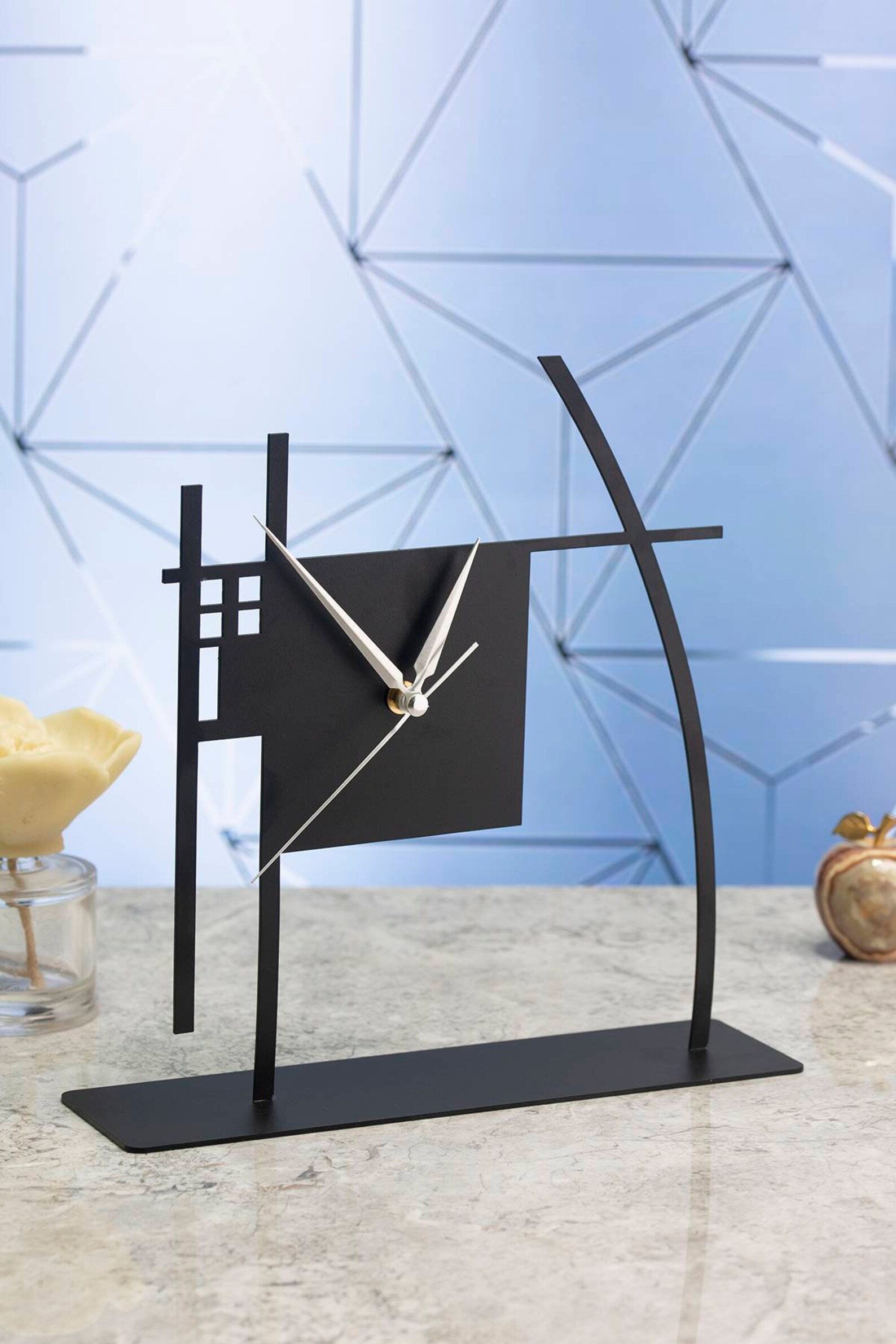 Modern Table Clocksmall Desk Clockmetal Clock for Desk - Etsy