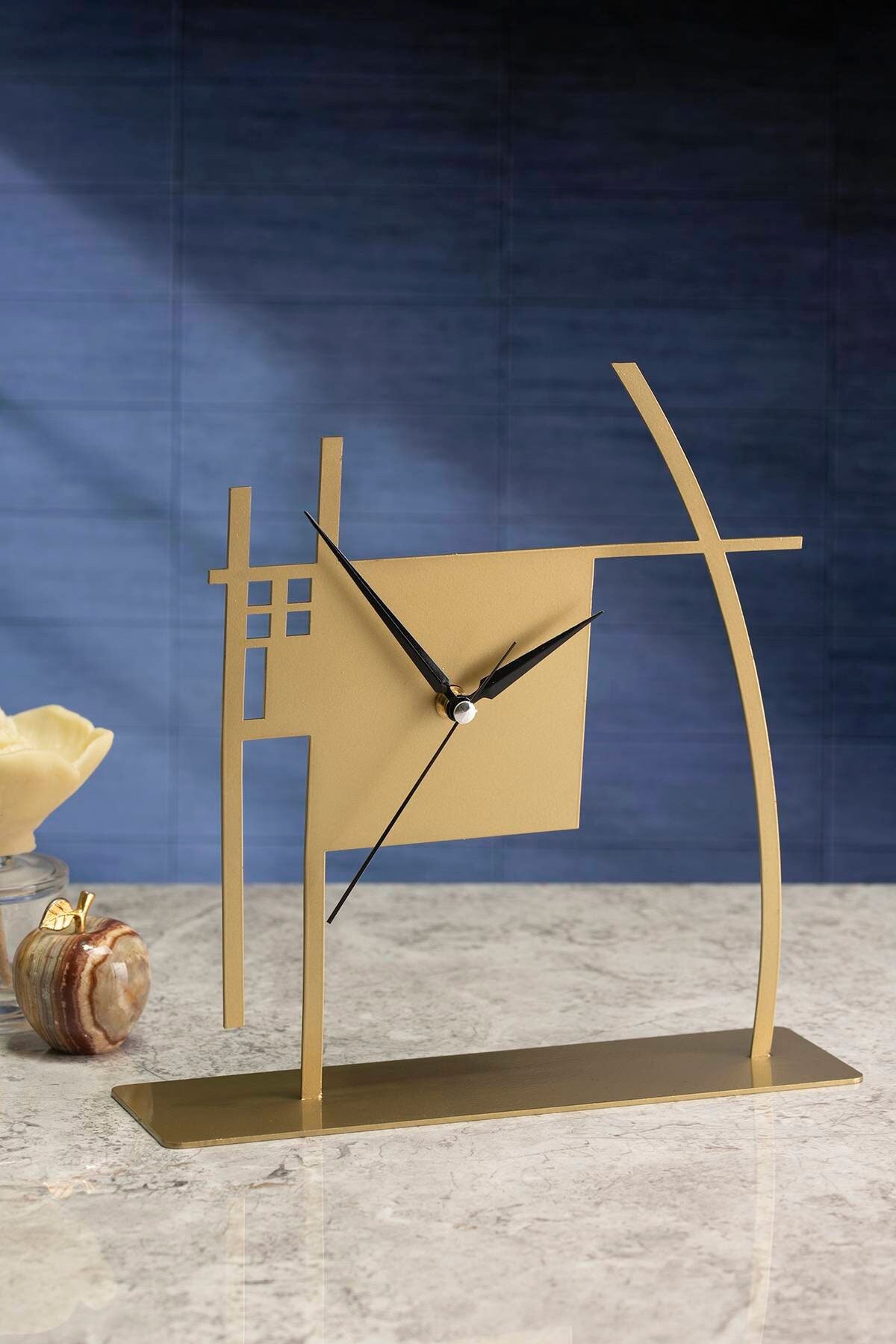 Modern Table Clocksmall Desk Clockmetal Clock for Desk - Etsy