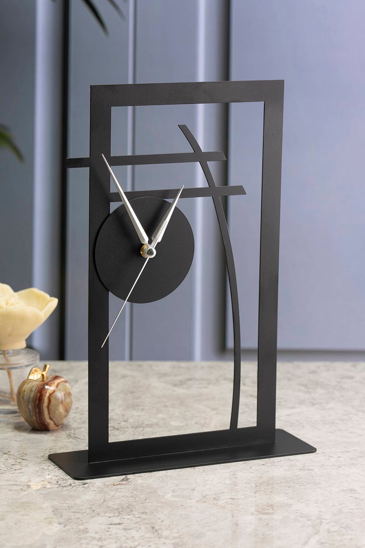 Modern Table Clocksmall Desk Clockmetal Clock for Desk - Etsy