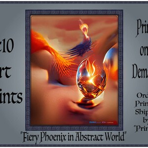 Fiery Phoenix Poster