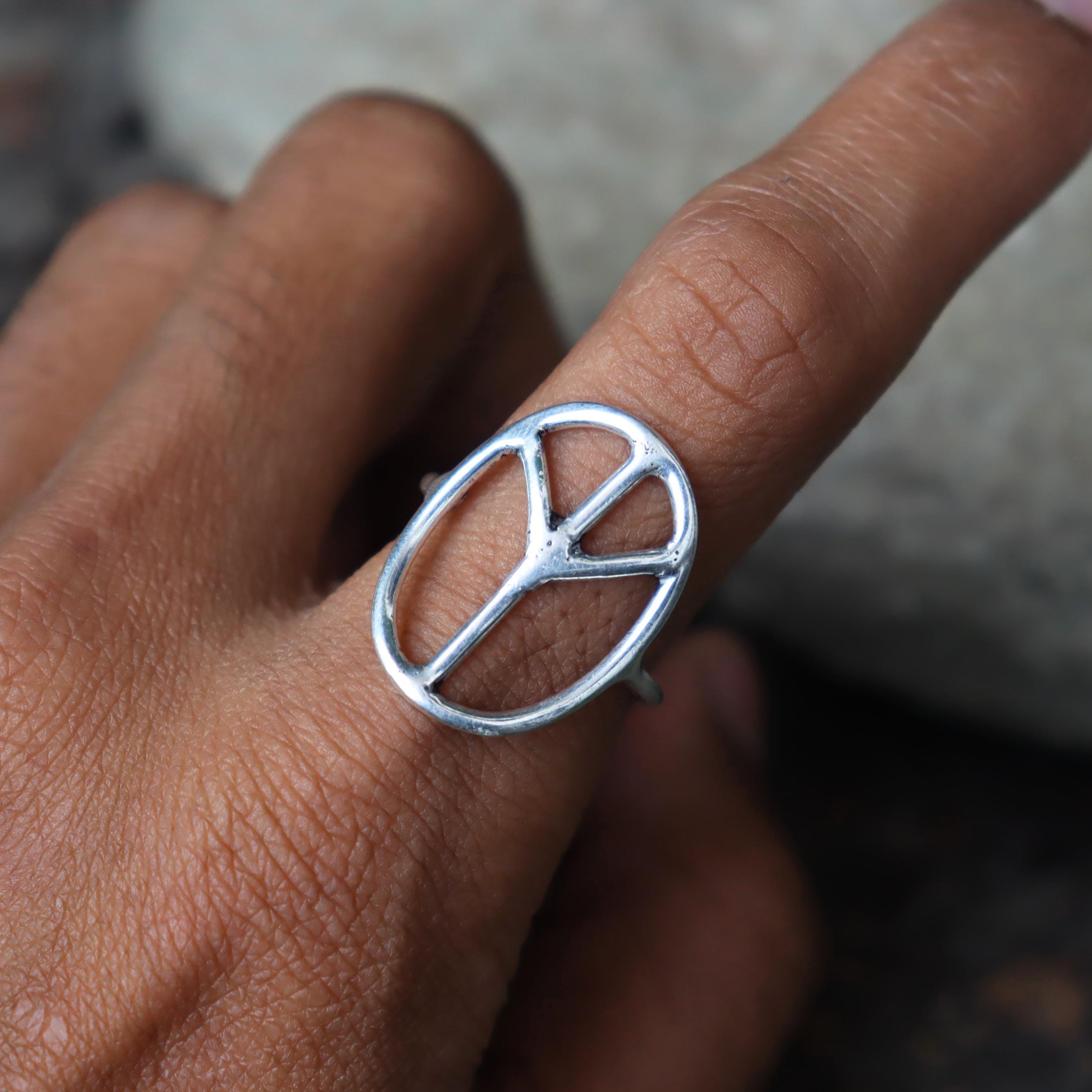 Peace Ring - Etsy