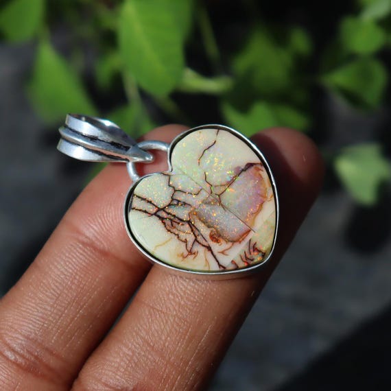 Amazing Monarch Opal Pendent, Designer Silver Jewelry, Solid 925