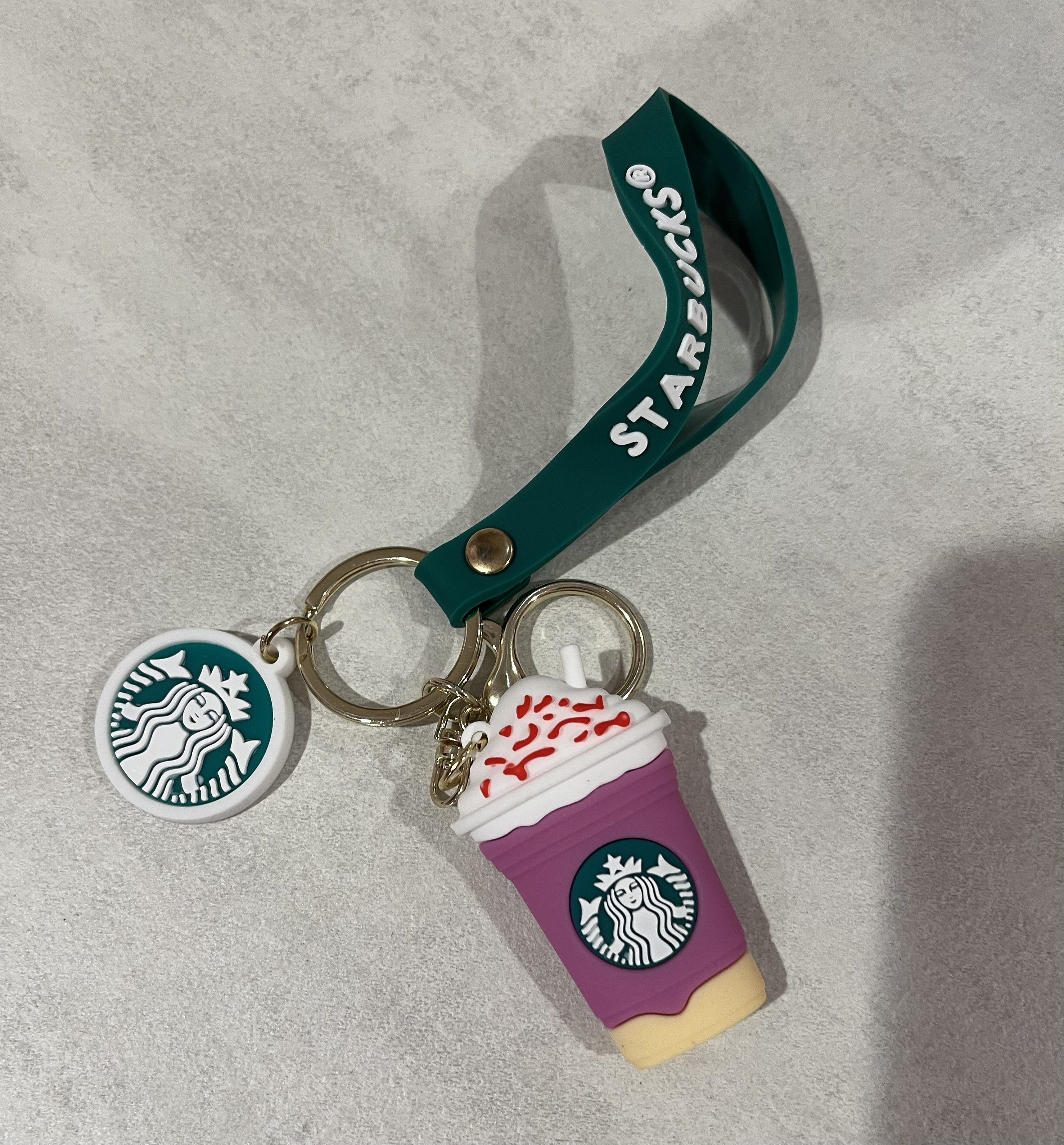 DHL Starbucks Resin Keychain Cute Cartoon Couple Simulated Coffee Cup Woven  Rope Bell Car Key Chain PRO232 From Promotionspace, $2.2