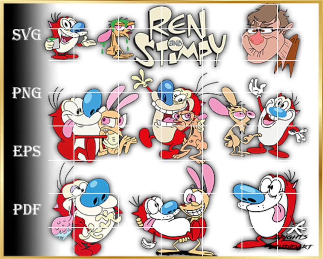 Buy Ren and Stimpy SVG Ren and Stimpy Pngren and Stimpy Vector Online