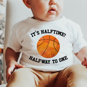 Half Way to One Birthday, Half Time Basketball Birthday, 6 Month Old  Basketball Theme With Scoreboard Digital Backdrop Download 
