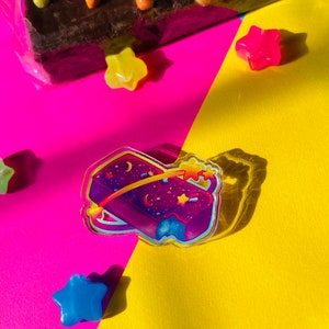 Cosmic brownie pin