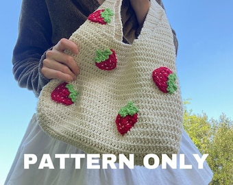 CROCHET PATTERN PDF Strawberry Bag