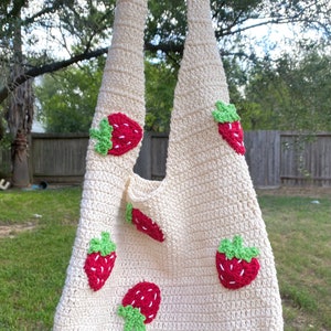 CROCHET PATTERN PDF Strawberry Bag image 7