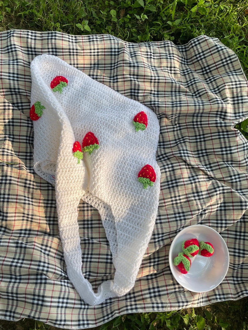 CROCHET PATTERN PDF Strawberry Bag image 2