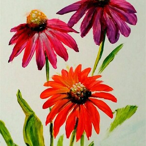 Carte 5 x 7 peinte à la main - oeuvre d'art acrylique originale Bestie - oeuvre d'art unique déco d'étagère - mot de remerciement