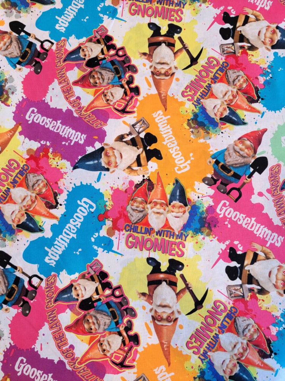 Goosebumps Gnomes Cotton Fabric, 100 Cotton, by the 1/2 Yard Etsy