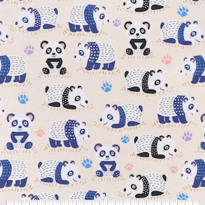 Kuschelig Pandas Baumwollstoff, Baumwoll Quilt stoff, 100% Baumwolle um 1/2 Meter