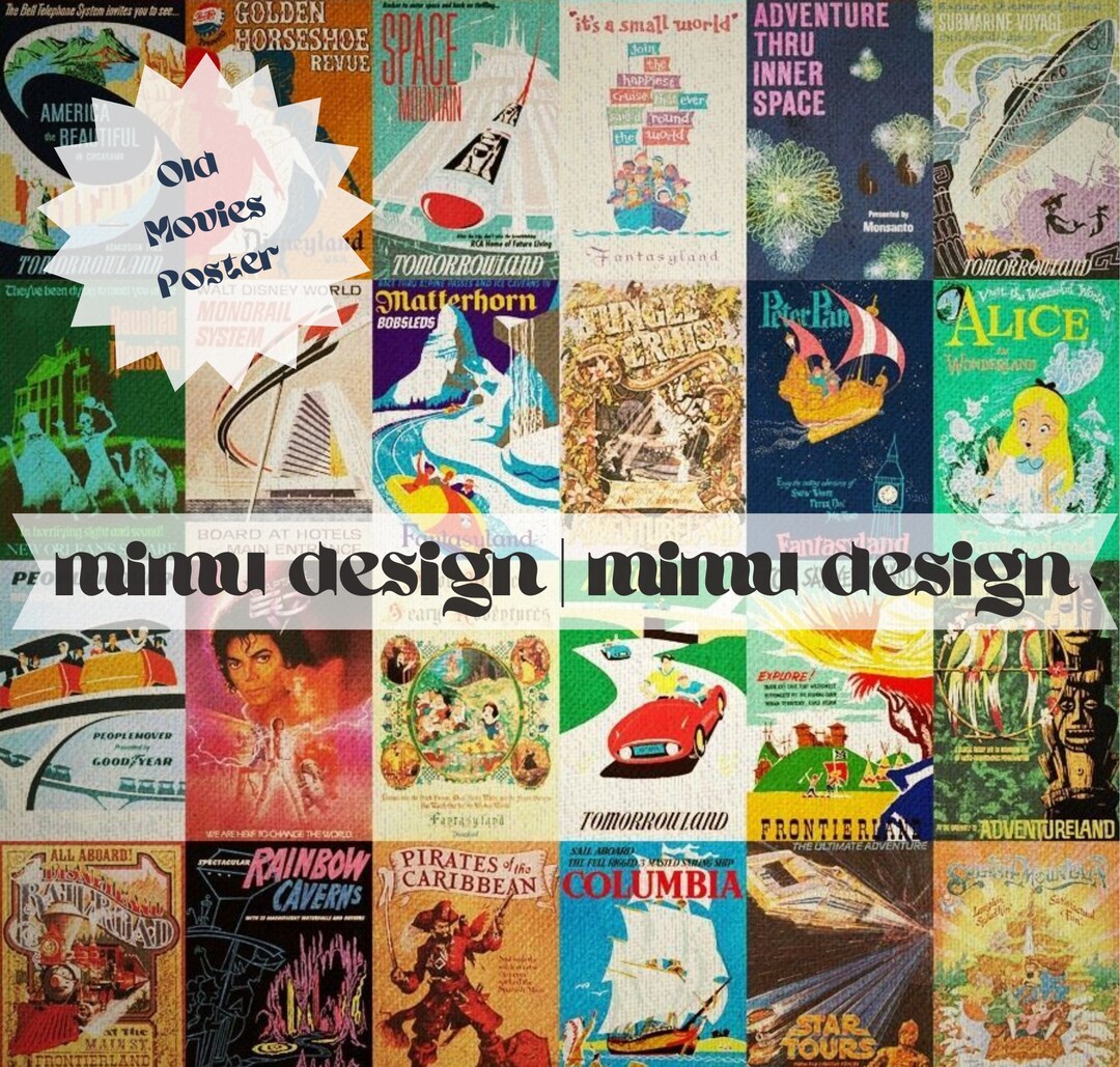 Classic Movies Poster Print Collection Highquality Vintage Etsy