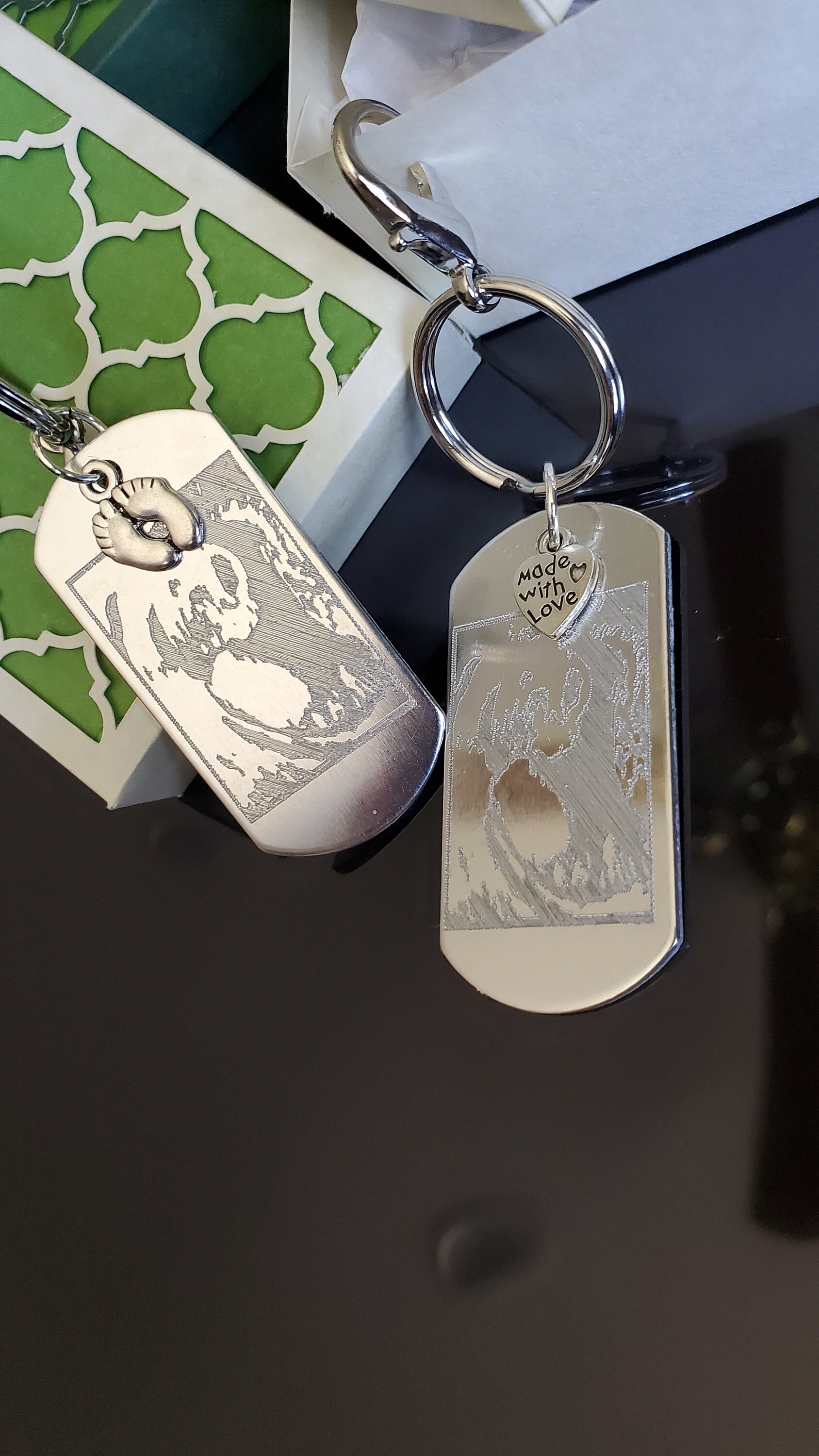 Blank Acrylic Photo Snap-in Promotional Keychains For Artwork, Gifts - Promotion - Foto 10