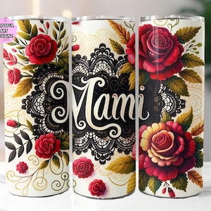 Mami 20 oz Skinny Tumbler Sublimatieontwerp, Spaanse Tumbler Wrap, Moederdag Tumbler Wrap, Mom Tumbler Wrap, Mama Tumbler Wrap, Mama png, digitale download