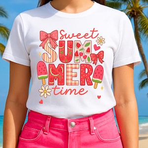 Sweet Summer Time Png, Watermelon Summer Png, Trendy Summer Vibes Png, Coquette Summer Shirt Design, Girly Summer Png, Watermelon Png