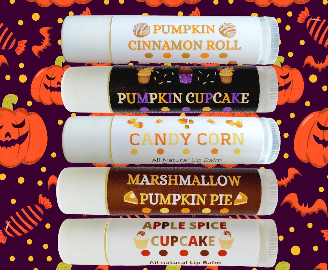 Spooky Treats Lip Balm Set Set of 5 All Natural Lip Balm Etsy