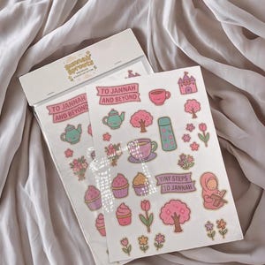 Stickervel islamitisch thuisonderwijs voor kinderen - Leuke moslimstickers voor journaling, ramadan, beloningskaarten, planner en scrapbooking