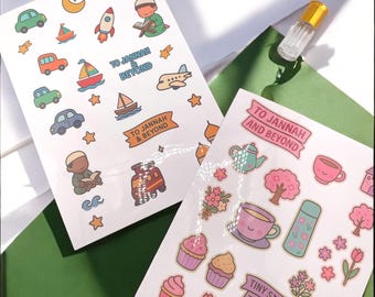 Islamisches Aufkleber-Paket: Muslimische Kinder, Ramadan & Eid Geschenk