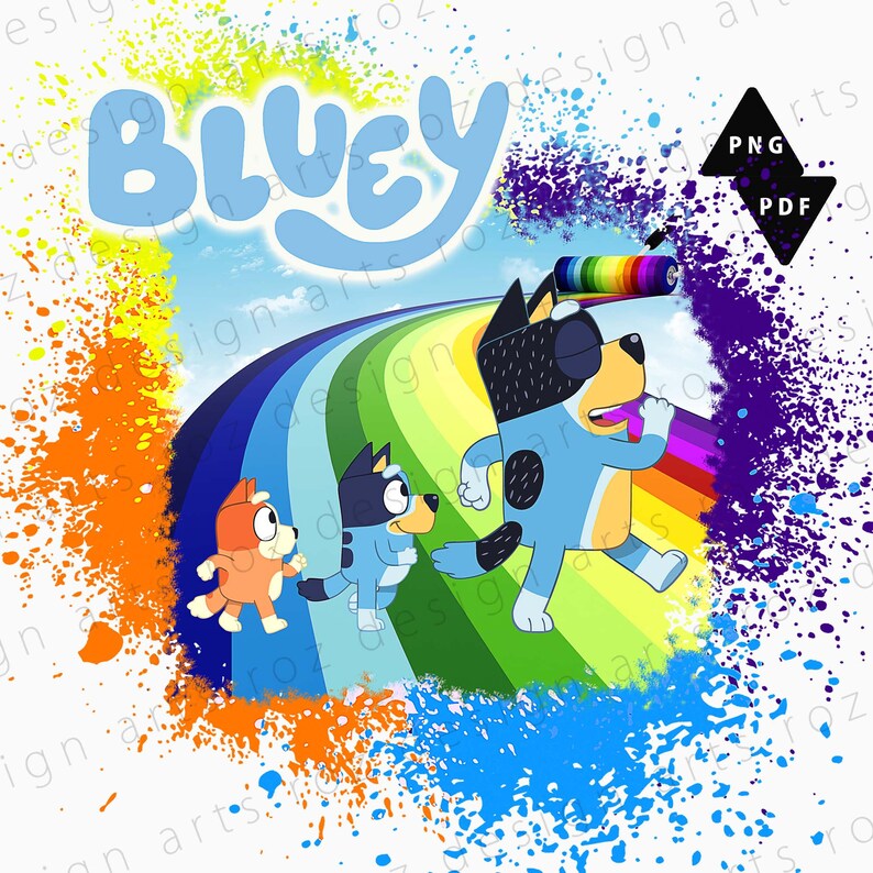 Bluey PNG Bluey Clipart Bluey Birthday for Silhouette Cut - Etsy Denmark