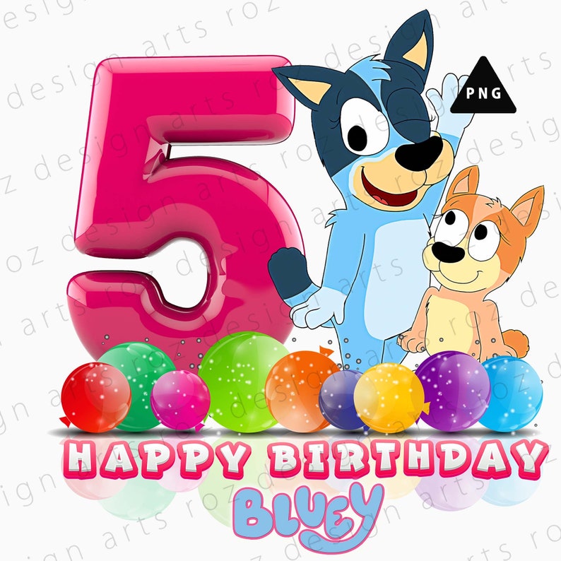Bluey PNG Bluey Clipart Bluey Birthday for Silhouette Cut - Etsy Sweden