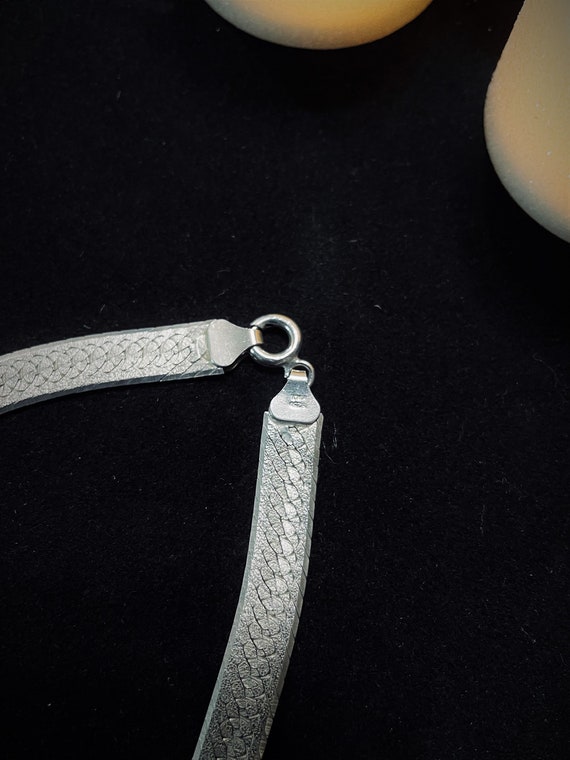 925 Sterling Silver Herringbone Necklace, Flex La… - image 3