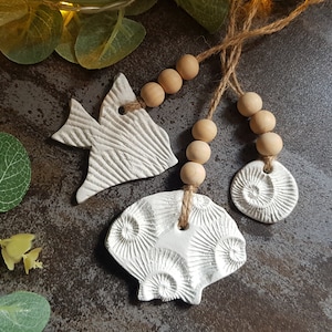 Hanging Clay Oil Diffuser, Air Dry Clay Fish Ornament, Aromatherapy ...