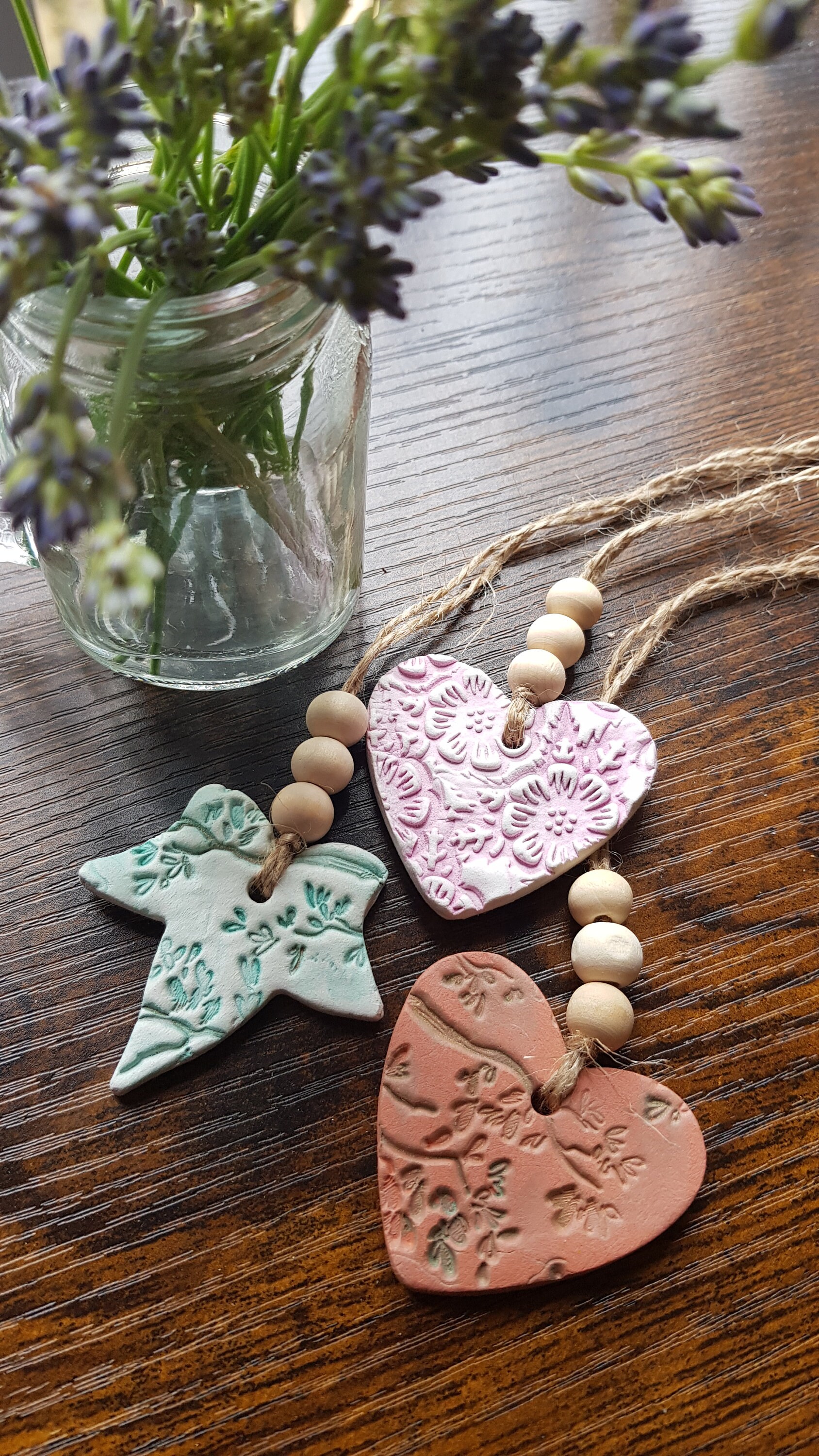 Hanging Clay Diffuser for Essential Oil, Aromatherapy for Car, Nature ...