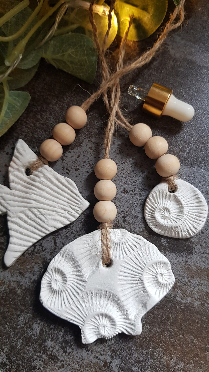 Hanging Clay Oil Diffuser, Air Dry Clay Fish Ornament, Aromatherapy ...