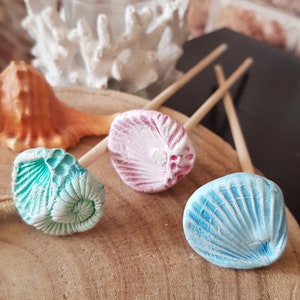 Reed Diffuser Sticks, Ocean Theme Decor, Handmade Clay Oil Diffuser for ...