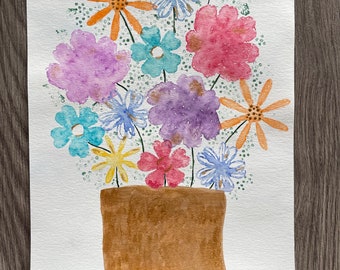 Feeling Flowery - Watercolor "Print"