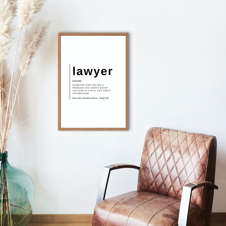 Law Office Wall Art Printable Set Minimal and Modern Design Office
