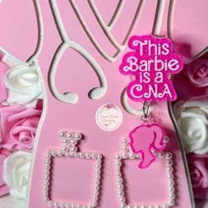 CNA Badge Reel, Pink Badge Reel, Certified Nurse Assistant, Medical, Gift, Custom, CNA Gift, Cute Badge Reel