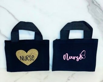 Nurse Mini Tote Bag, Nurse Gift, Nurse Appreciation