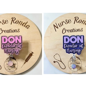 Director of Nursing Badge Reel, DON Badge Reel, Nursing Director, Gift, Medical, Nurse Gift