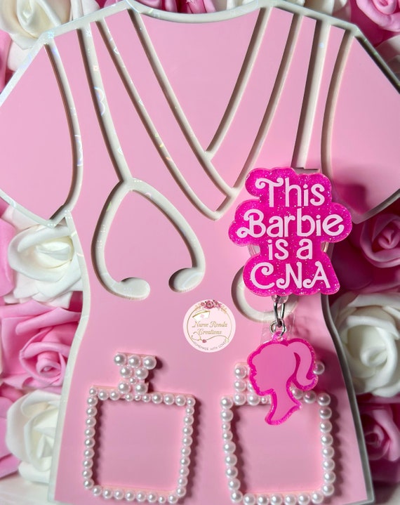 CNA Badge Reel, Pink Badge Reel, Certified Nurse Assistant, Medical, Gift, Custom, CNA Gift, Cute Badge Reel