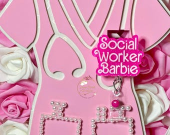 Social Worker Badge Reel, Social Work, Social Worker Gift, Custom Badge Reel, Glitter Badge Reel, Custom