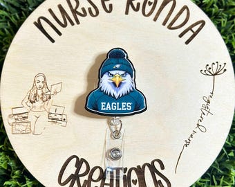 Football Badge Reel, Championship Badge, Eagle Badge, Football Team, Fly Eagles Fly, Go Birds