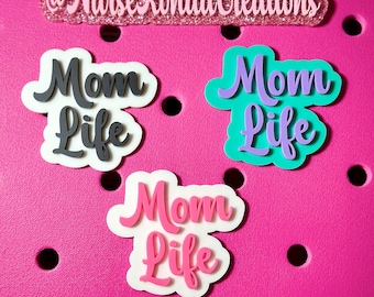Mom Life Bogg Bag Charms, Bogg Charms, For Official Bogg Bag ONLY