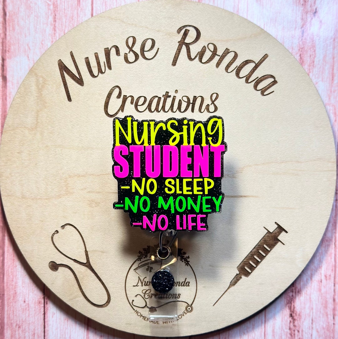 Nursing Student Badge Reel, Future Nurse, Student Nurse, ID Badge