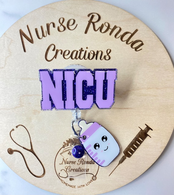 NICU Badge Reel, NICU Gift, NICU Nurse Badge Reel, Nurse Gift