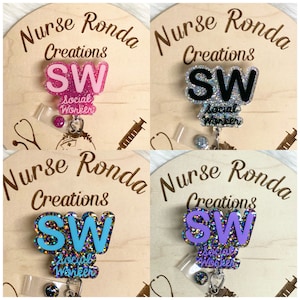 Maatschappelijk werker Badge Reel, Maatschappelijk Werk, Maatschappelijk Werker Gift, Glitter Badge Reel, Maatschappelijk Werker Waardering