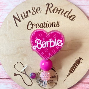Nurse Doll on Badge Reel -  Singapore