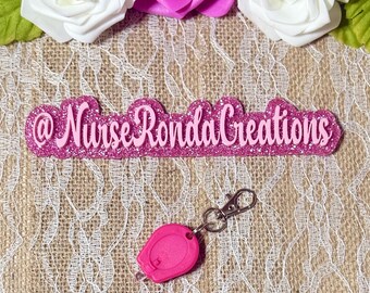 Badge Reel Accessory, Mini Light, Nurse Gadgets, Badge Light, LED Keychain Light, Hot Pink Mini Light, Gift, Nurse Flashlight