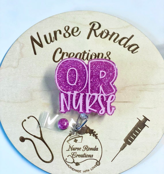 OR Nurse Badge Reel, OR Nurse Gift, Cute Badge Reel, Operating Room Nurse -   UK