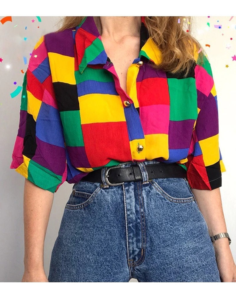 80s Retro Fashion - Etsy