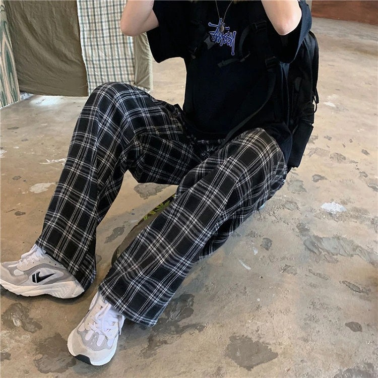 casual plaid pants womens