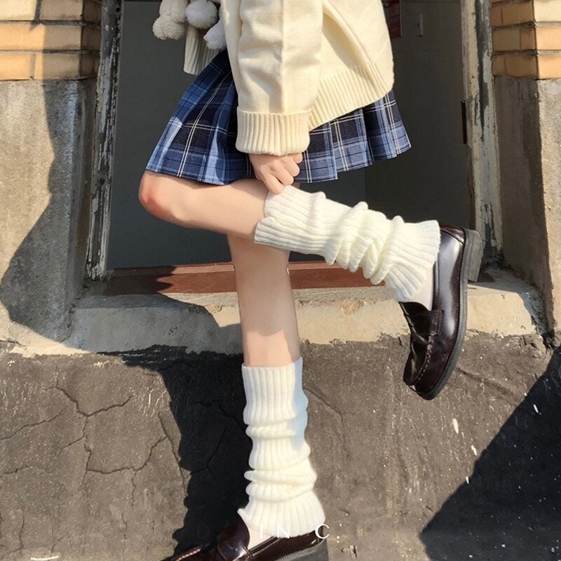 Kuromi X Punk Skirt Leg Warmers Set Harajuku Mini Y2K Plaid Checkered ...