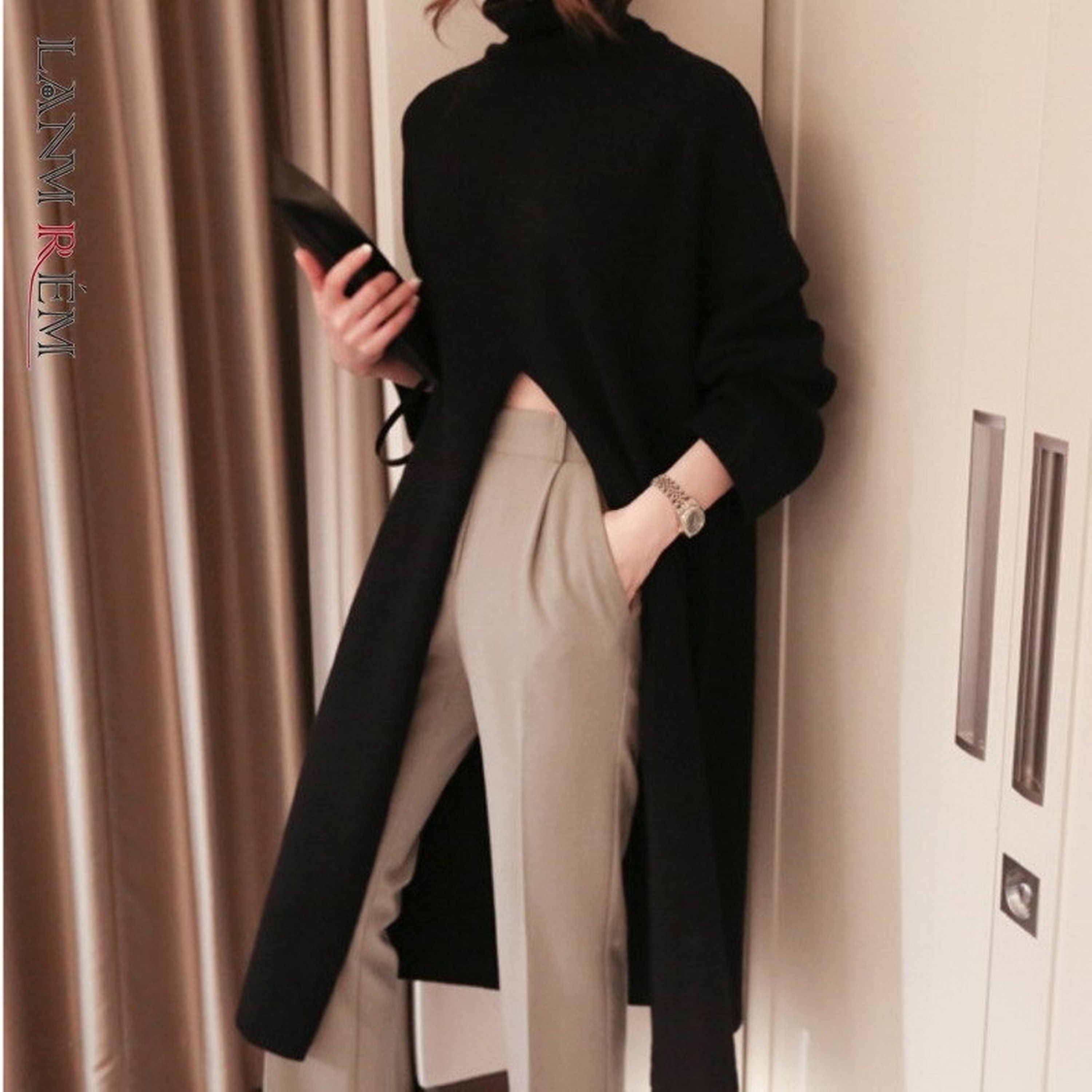 Long Split Sweater - Etsy