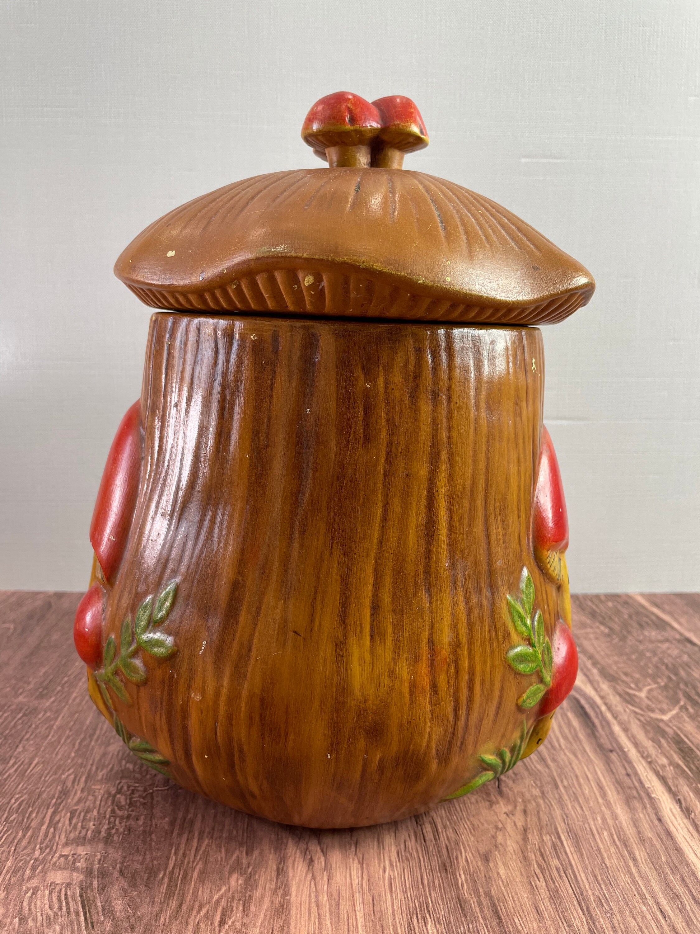 Vtg Arnel's Mushroom Cookie Jar/mushroom Canister Etsy